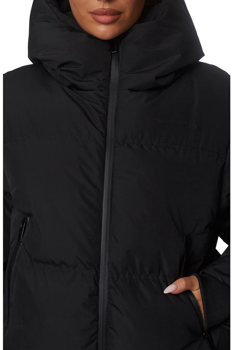 Short Pp Padded Hooded Jacket, Alternate, color, Black