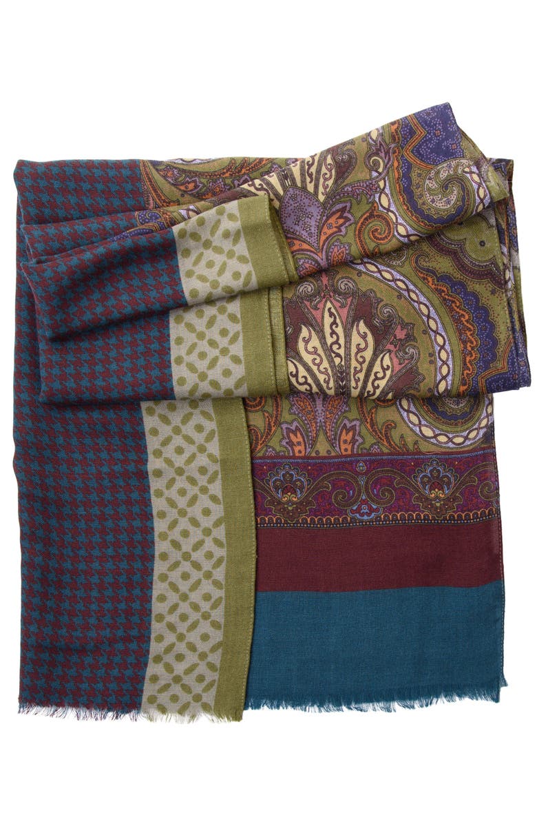 Elizabetta Aosta - Wool Scarf, Alternate, color, Olive Green