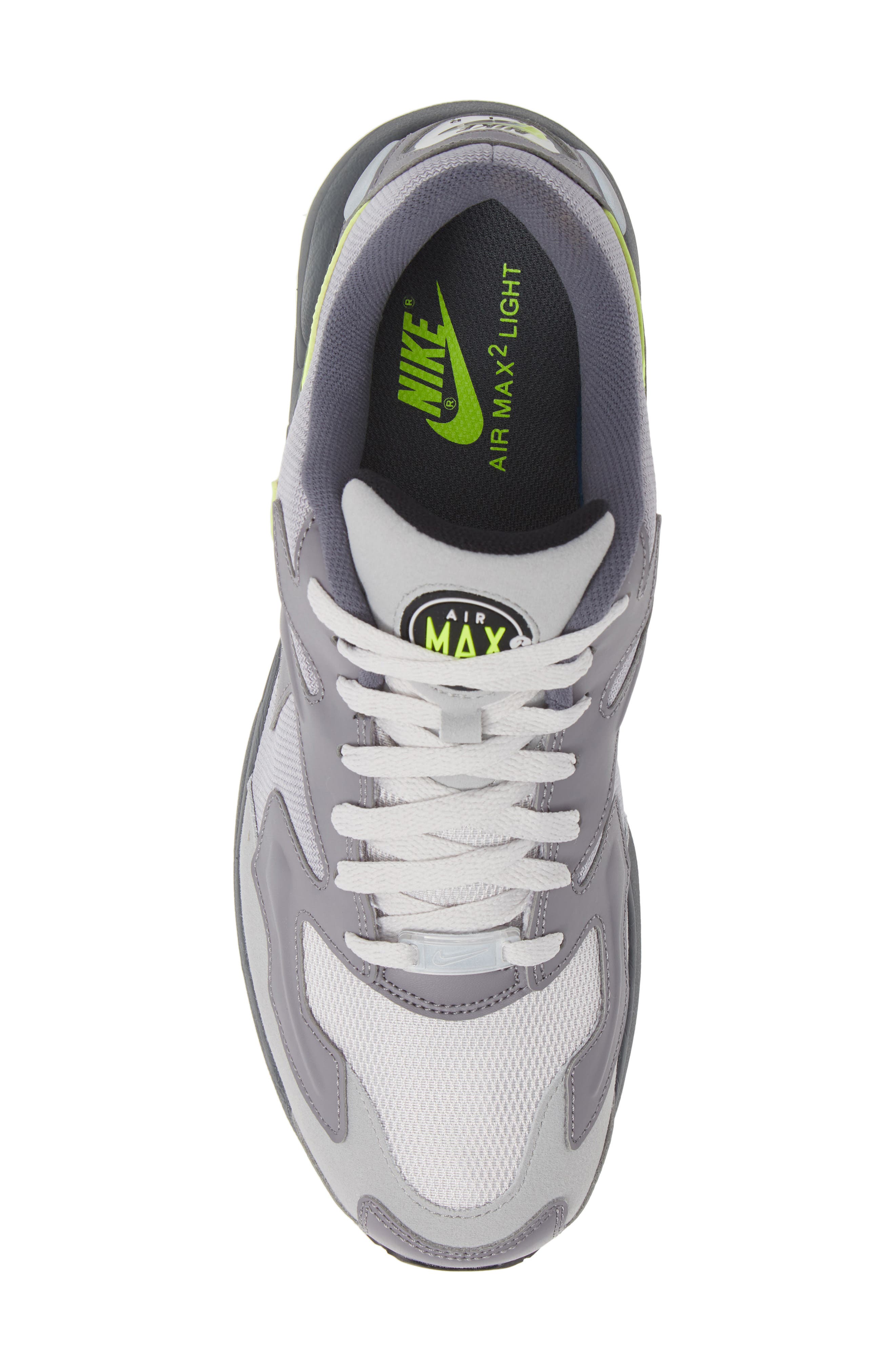 Air Max2 Light SD Sneaker, Alternate, color, GUNSMOKE/ VOLT/ VAST GREY