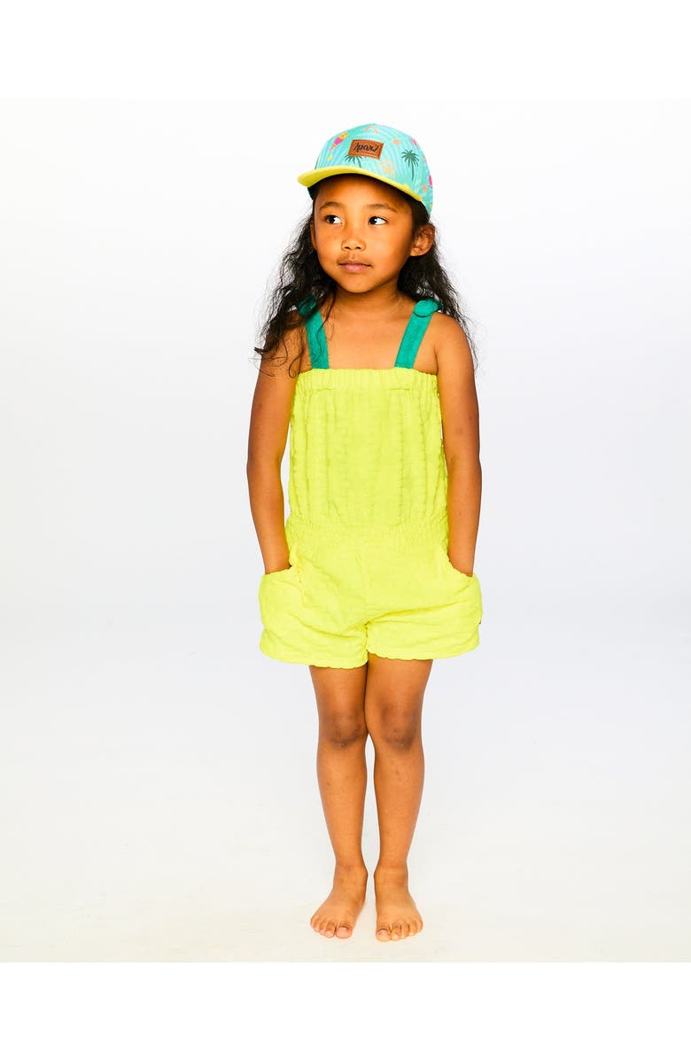 Deux par Deux Terry Cloth Sleeveless Jumpsuit, Alternate, color, Yellow