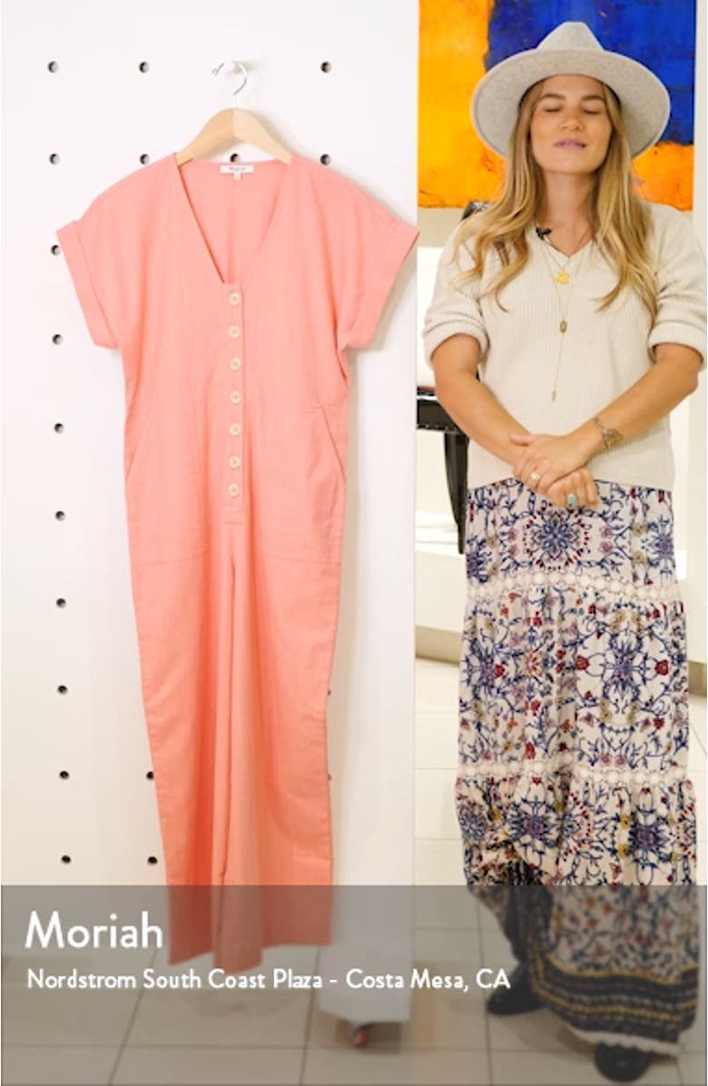Button Front Day Jumpsuit, sales video thumbnail