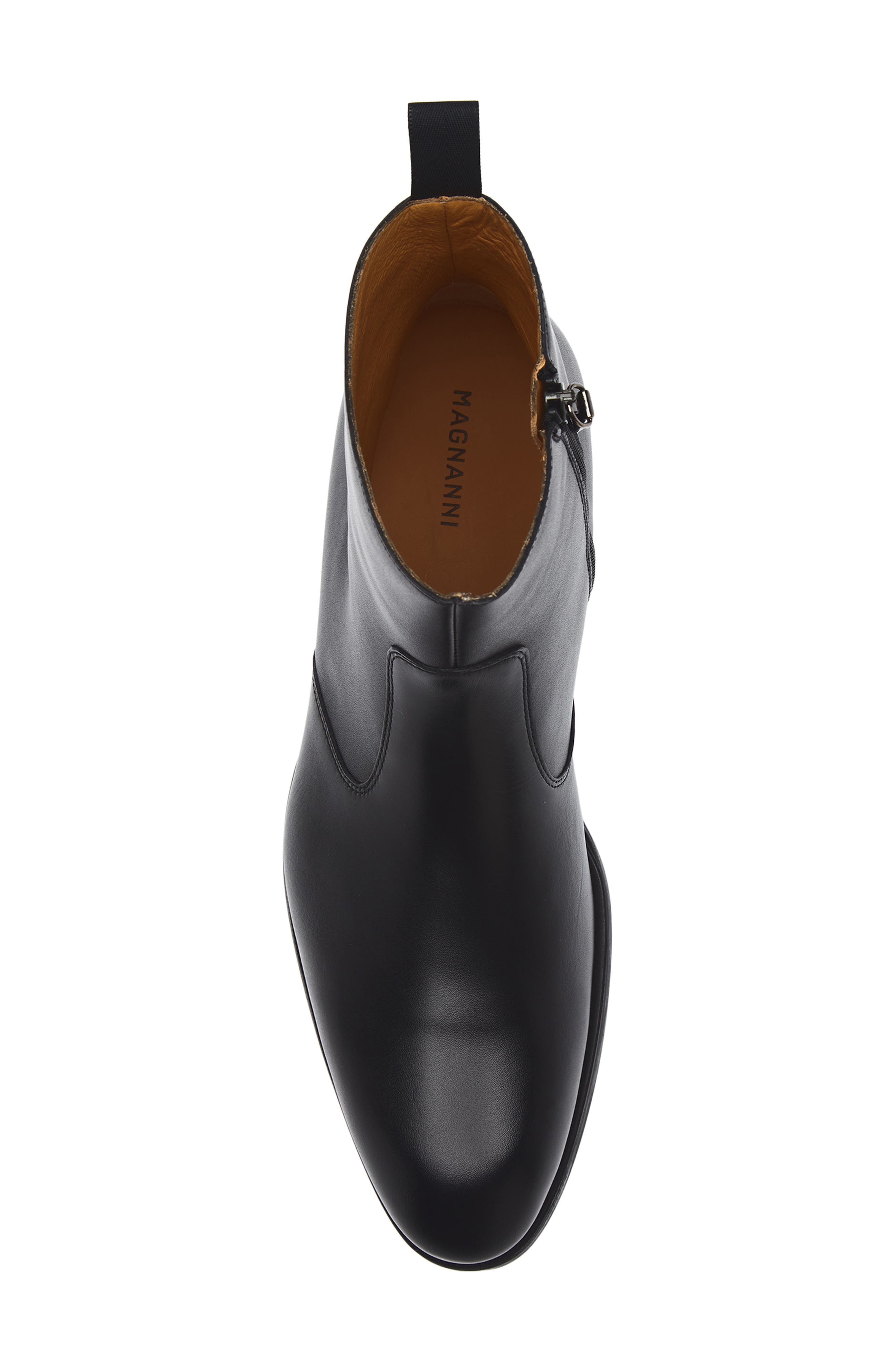 Magnanni Mareno Zip-Up Boot, Alternate, color, Black