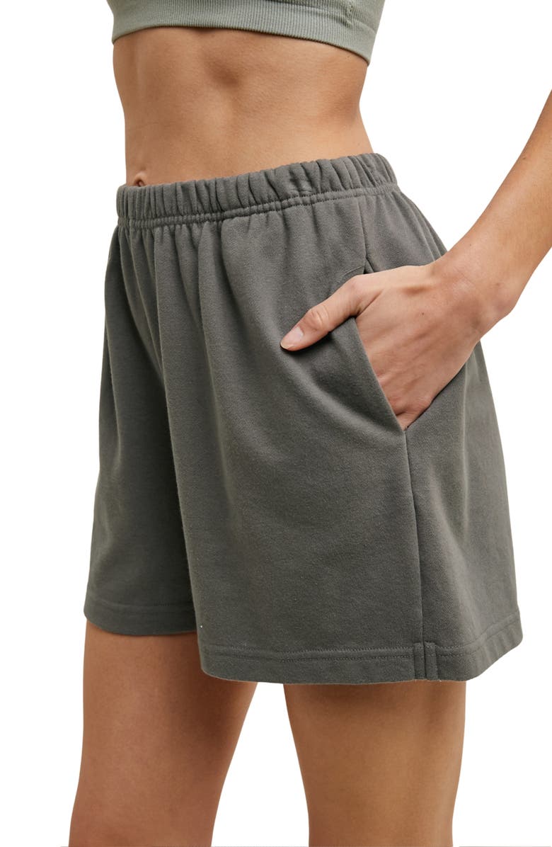 WISHLIST French Terry Shorts, Alternate, color, Charcoal