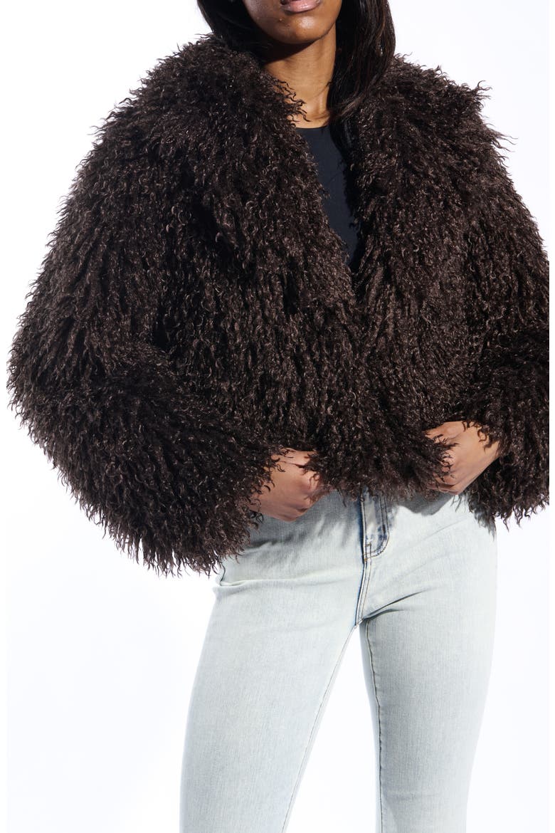 Ruperta Faux Fur Jacket, Alternate, color, BROWN
