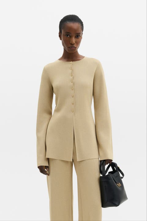 Azra Metallic Milano Knitted Cardigan