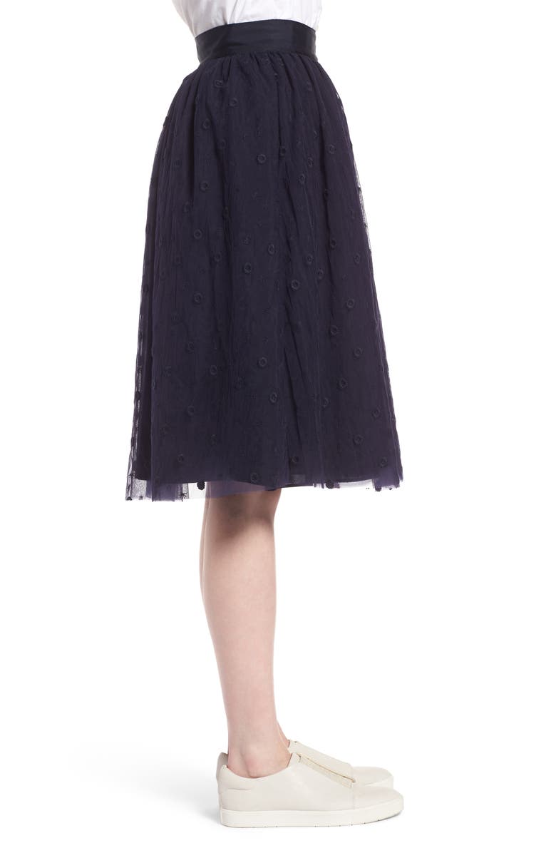 1901 Embroidered Tulle Skirt, Alternate, color,