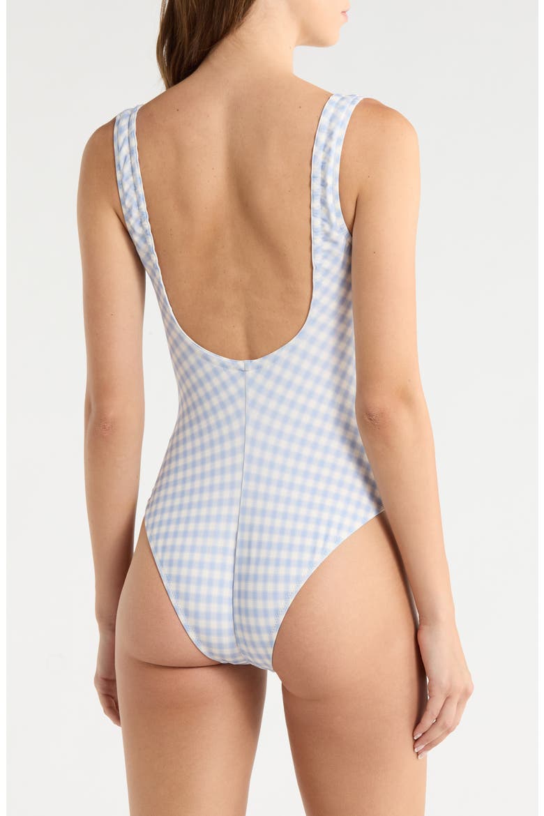 Bahia Gingham One-Piece Swimsuit, Alternate, color, CRYSTAL CHECK