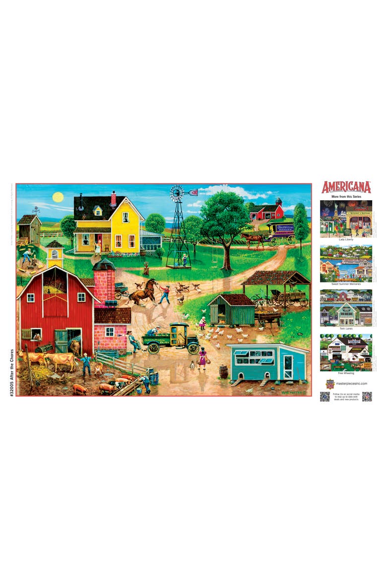After the Chores 500 Piece Jigsaw Puzzle, Alternate, color, Multicolor