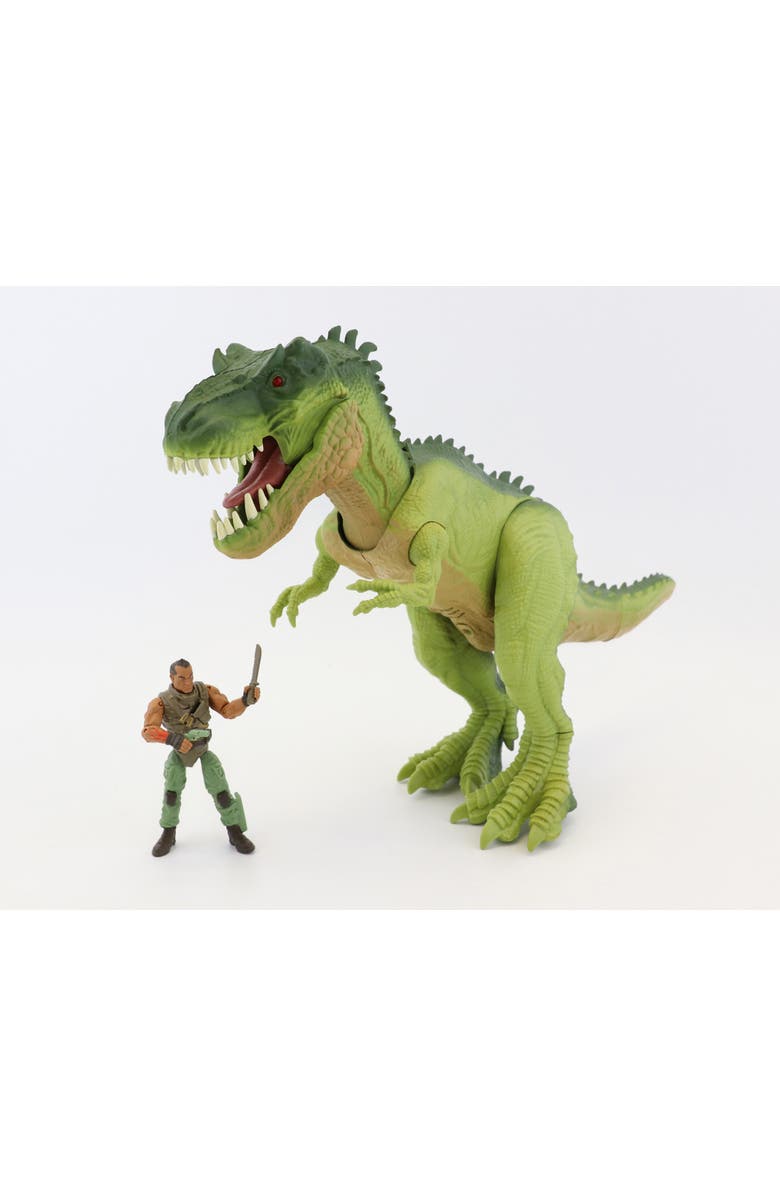 Jurassic Clash Mega Monster! Dino Set, Toy Figure, Batteries Included, Kids, Alternate, color, Green