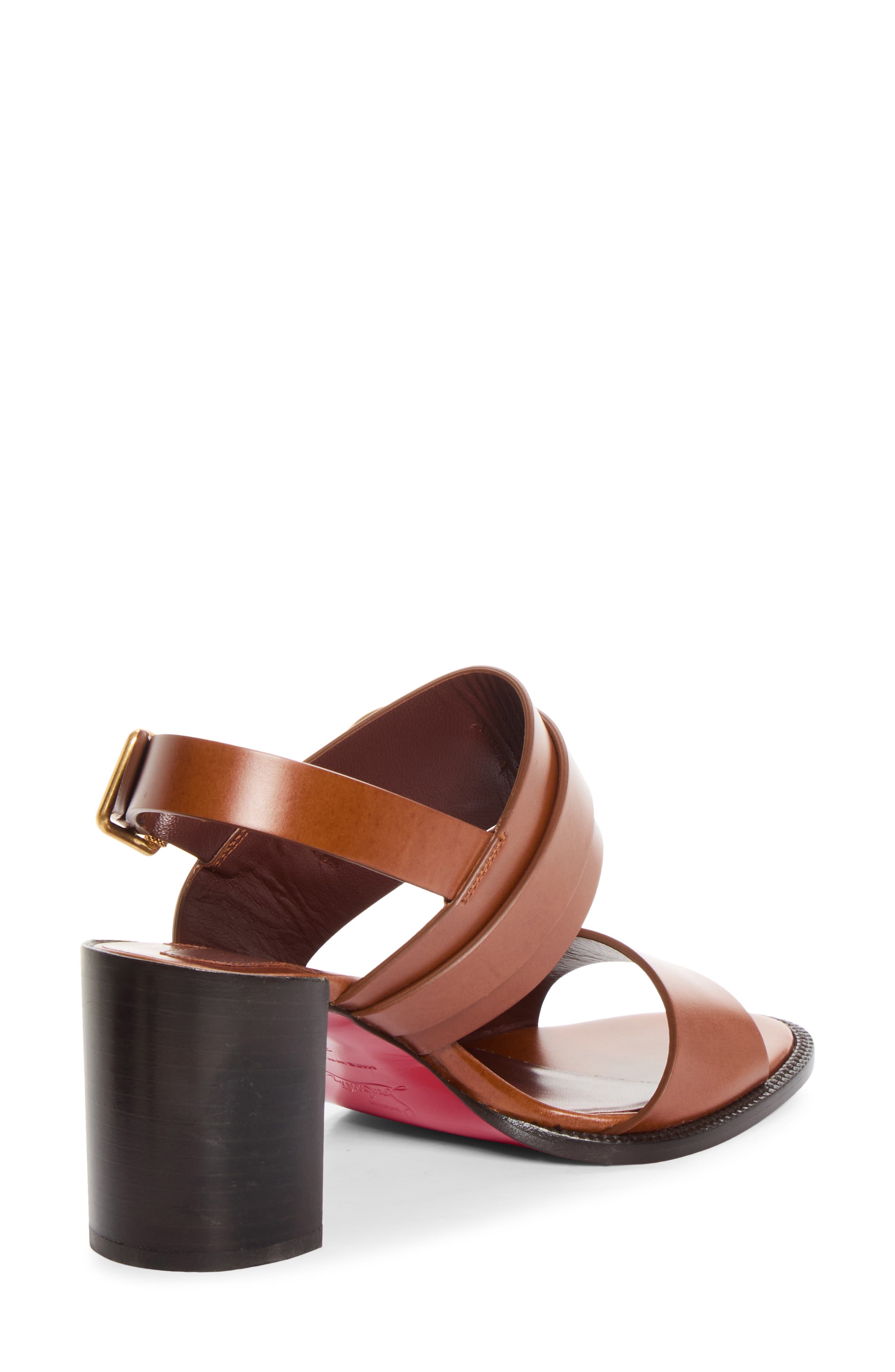 In Roma Block Heel Sandal, Alternate, color, 7249 DK CARMINE/CARM/BROWN