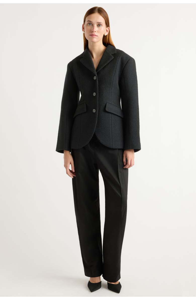 Modern Citizen Marina Wool-Blend Sculpted Blazer, Alternate, color,