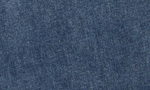 Democracy Double Layer Fray Hem Kick Flare Jeans In Blue