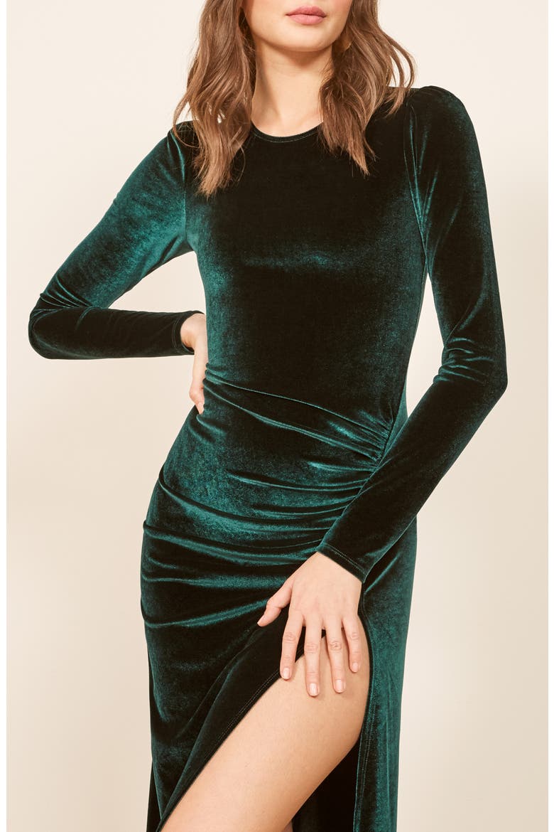 Ruby Maxi Dress, Alternate, color, EMERALD
