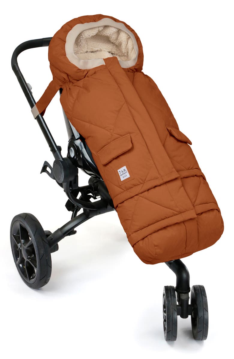 7 A.M. Enfant 212 evolution<sup>®</sup> Extendable Stroller & Car Seat Waterproof Footmuff, Alternate, color, Spice Quilted