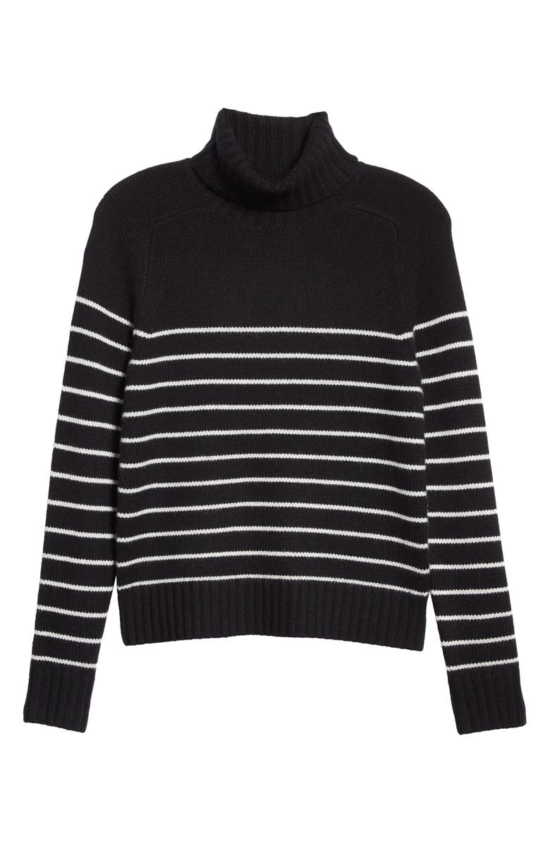 Nili Lotan Molly Stripe Cashmere Turtleneck, Alternate, color, 