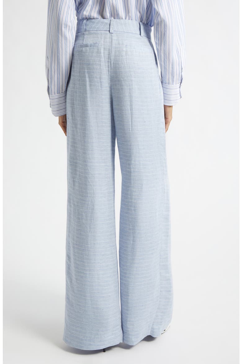 Oscar Wide Leg Linen Blend Pants, Alternate, color, BAZAAR BLUE LINEN