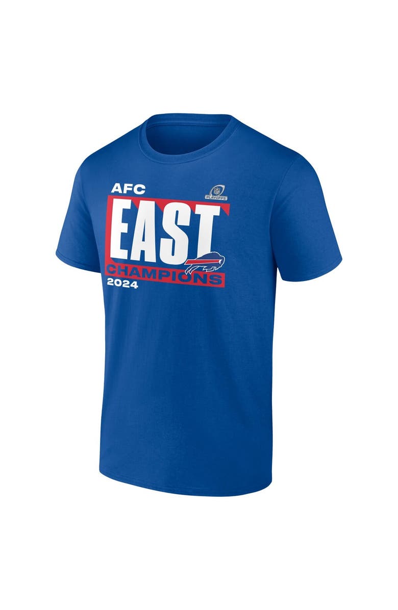FANATICS Men's Fanatics Royal Buffalo Bills 2024 AFC East Division Champions Conquer T-Shirt, Alternate, color, 