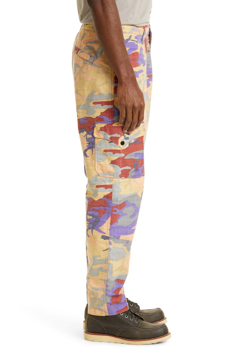 Stone Island Heritage Camo Nylon Ripstop Cargo Pants, Alternate, color, 