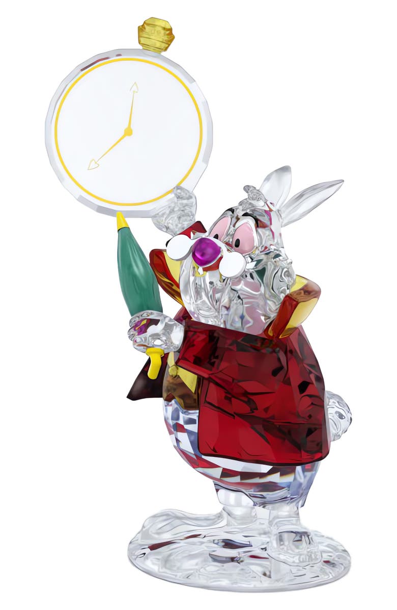 Swarovski x Disney<sup>®</sup> Alice in Wonderland The White Rabbit Figurine, Alternate, color, Red Multi