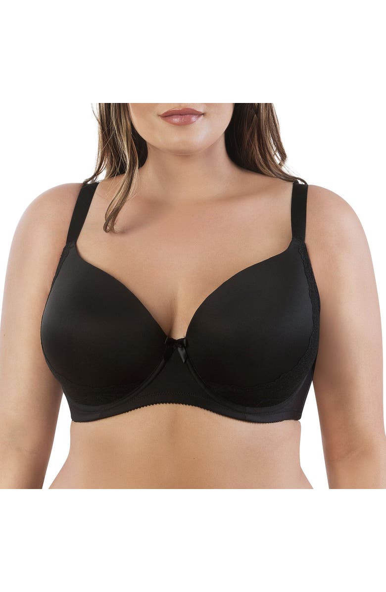 Parfait Casey Plunge Molded T-Shirt Bra, Alternate, color, Black