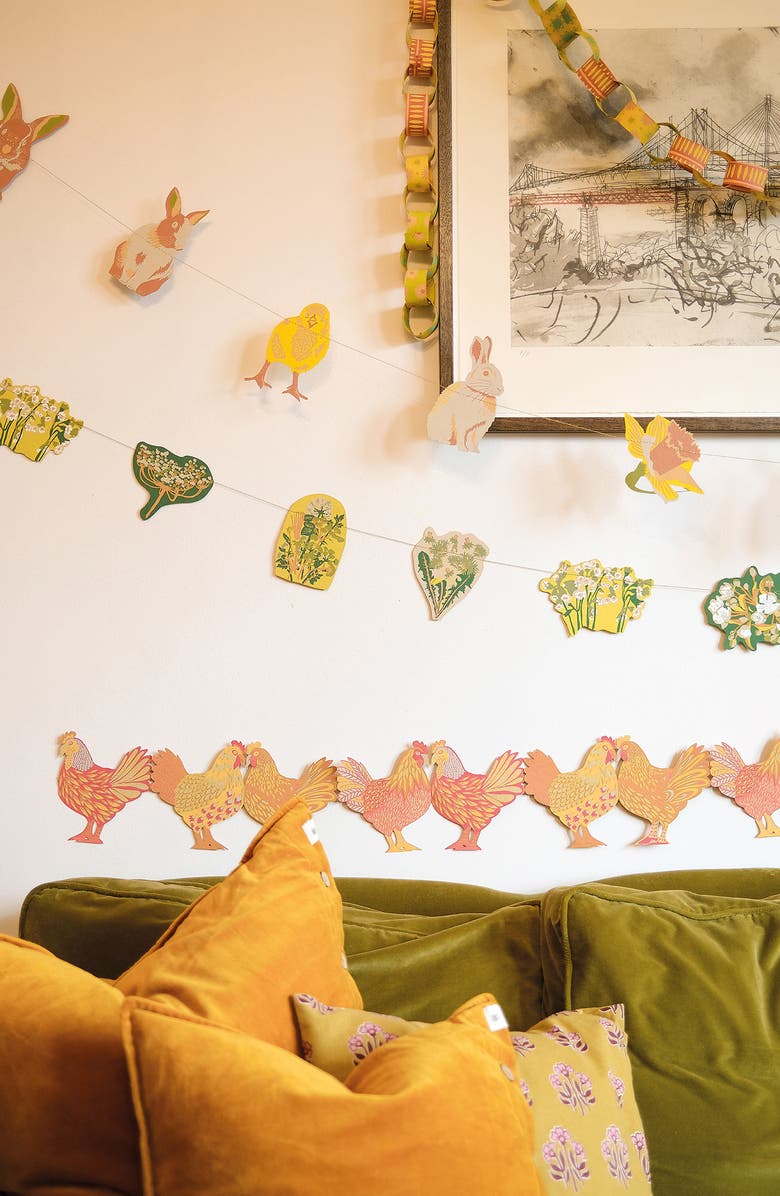 East End Press No. 24 Rabbits Garland, Alternate, color, 