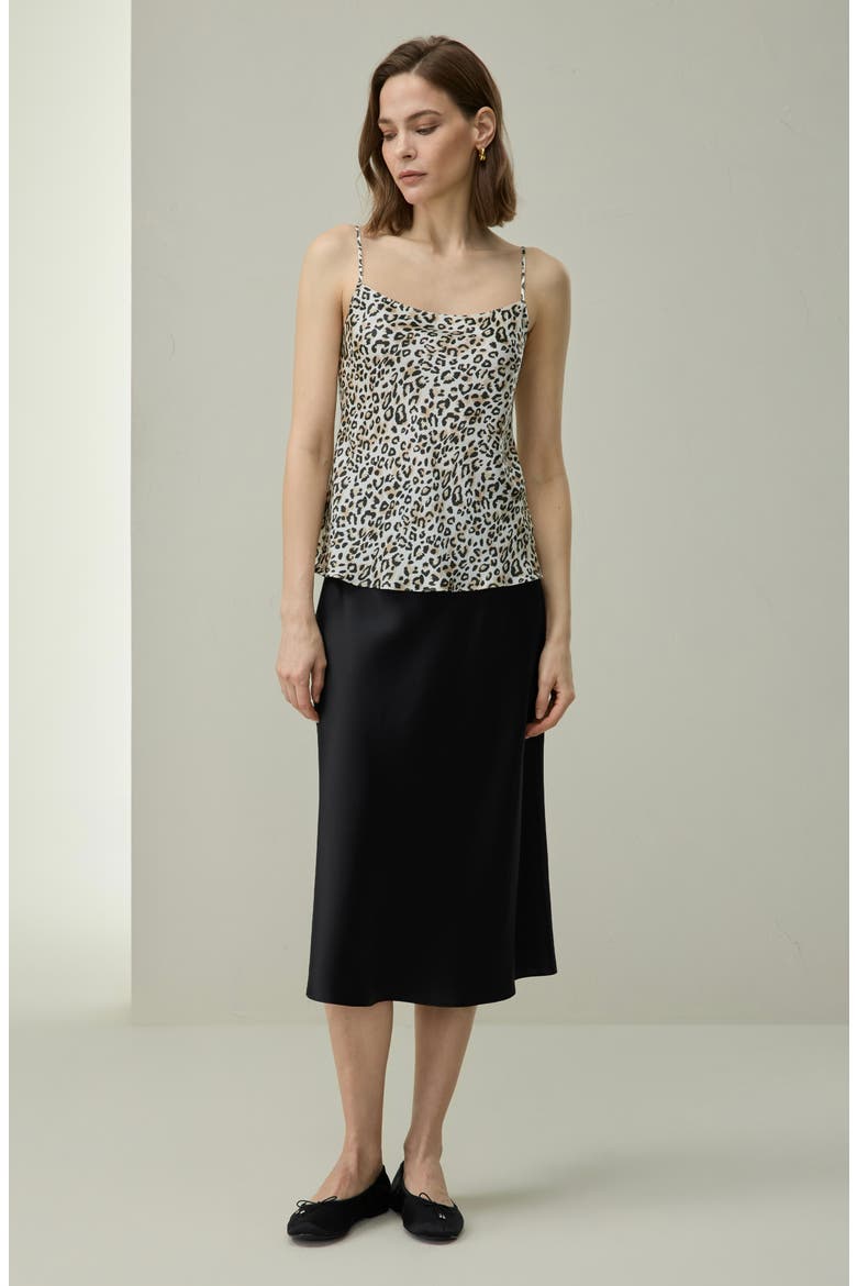 Leopard Print Silk Camisole, Alternate, color, Dawn Leopard