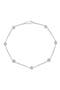 Sterling Silver Bezel Set Diamond Chain Bracelet - 0.07 ctw.