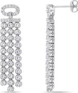 Julianna B. Lab-Created White Sapphire Dangle Earrings