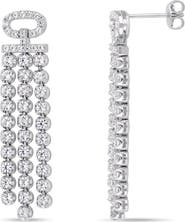 Julianna B. Lab-Created White Sapphire Dangle Earrings