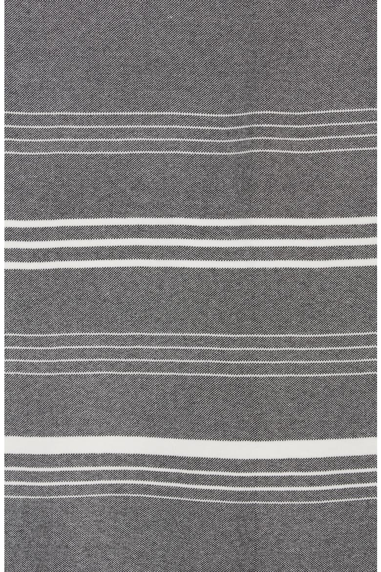 Stripe Fringe Wrap, Alternate, color, BLACK/ NEW IVORY