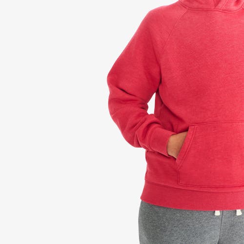 Primary Adult Cozy Fleece Pullover Hoodie In Red