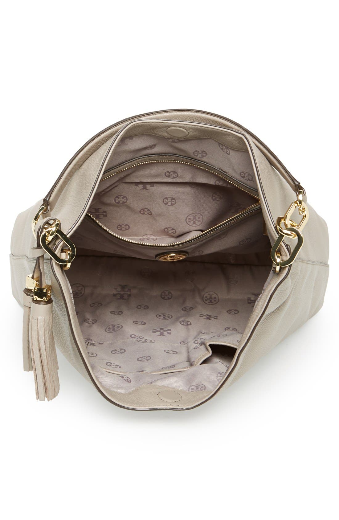 Tory Burch 'Thea' Leather Hobo, Alternate, color, 
