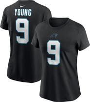 Nike Women's Nike Bryce Young Black Carolina Panthers 2023 NFL Draft First Round Pick Player Name & Number T-Shirt