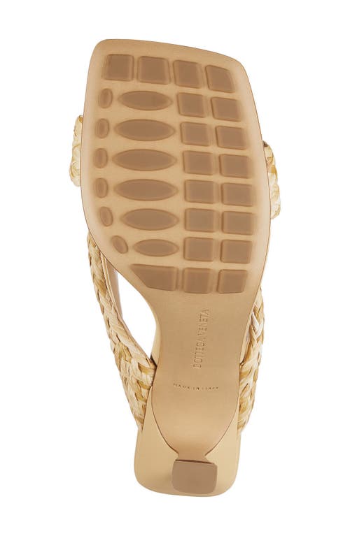 Bottega Veneta Riva Braided Raffia Slide Sandal In Neutral