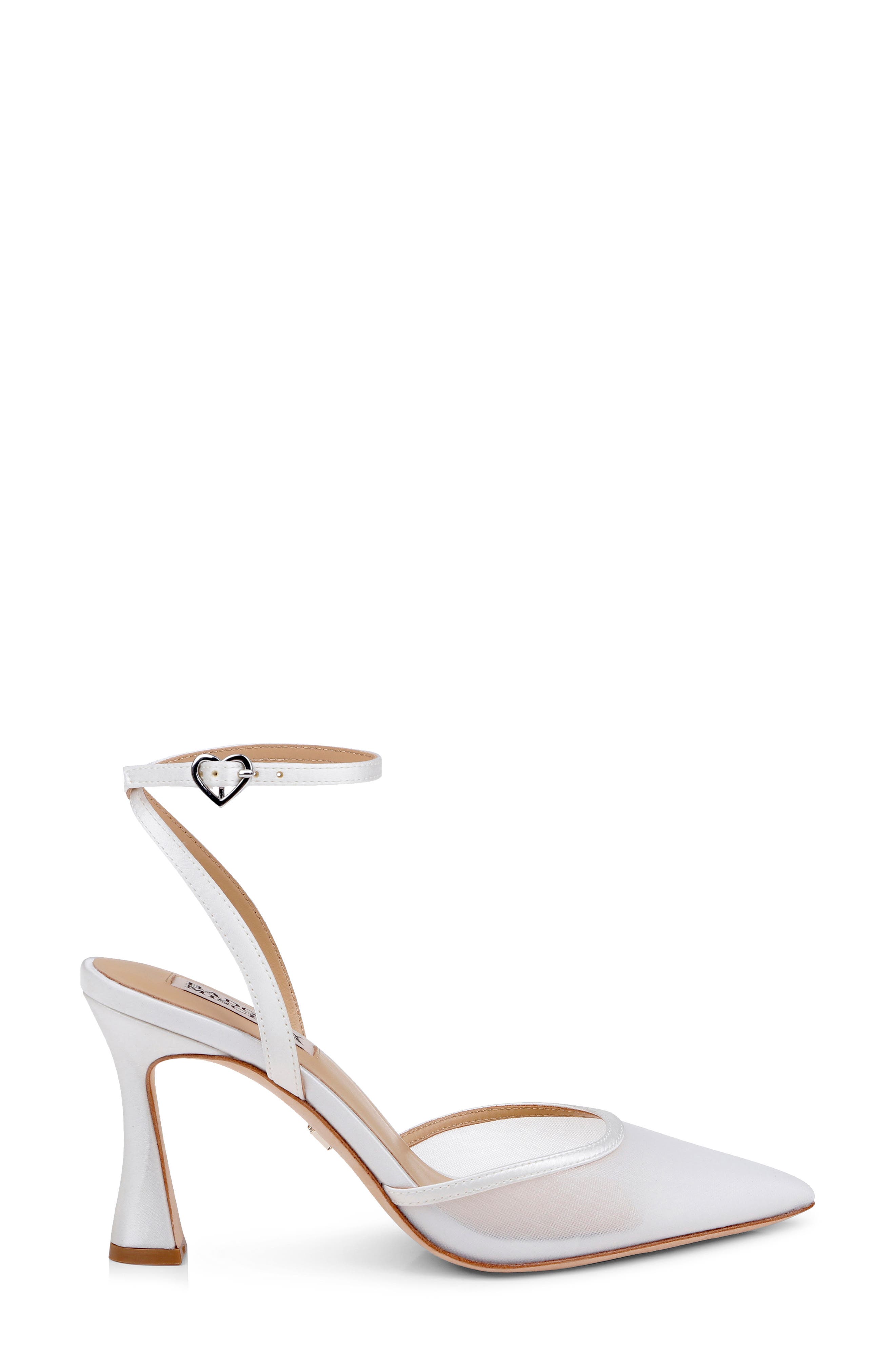 Yordan Ankle Strap Pump, Alternate, color, WHITE SATIN