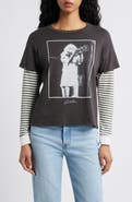 Daydreamer Blondie Debbie Trumpet Photo Cotton Graphic T-Shirt