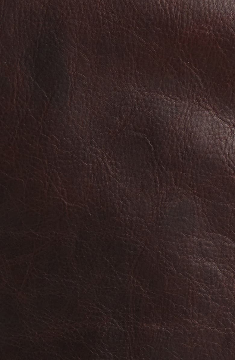 Schott NYC Waxy Cowhide Leather Mechanics Jacket, Alternate, color, Brandy