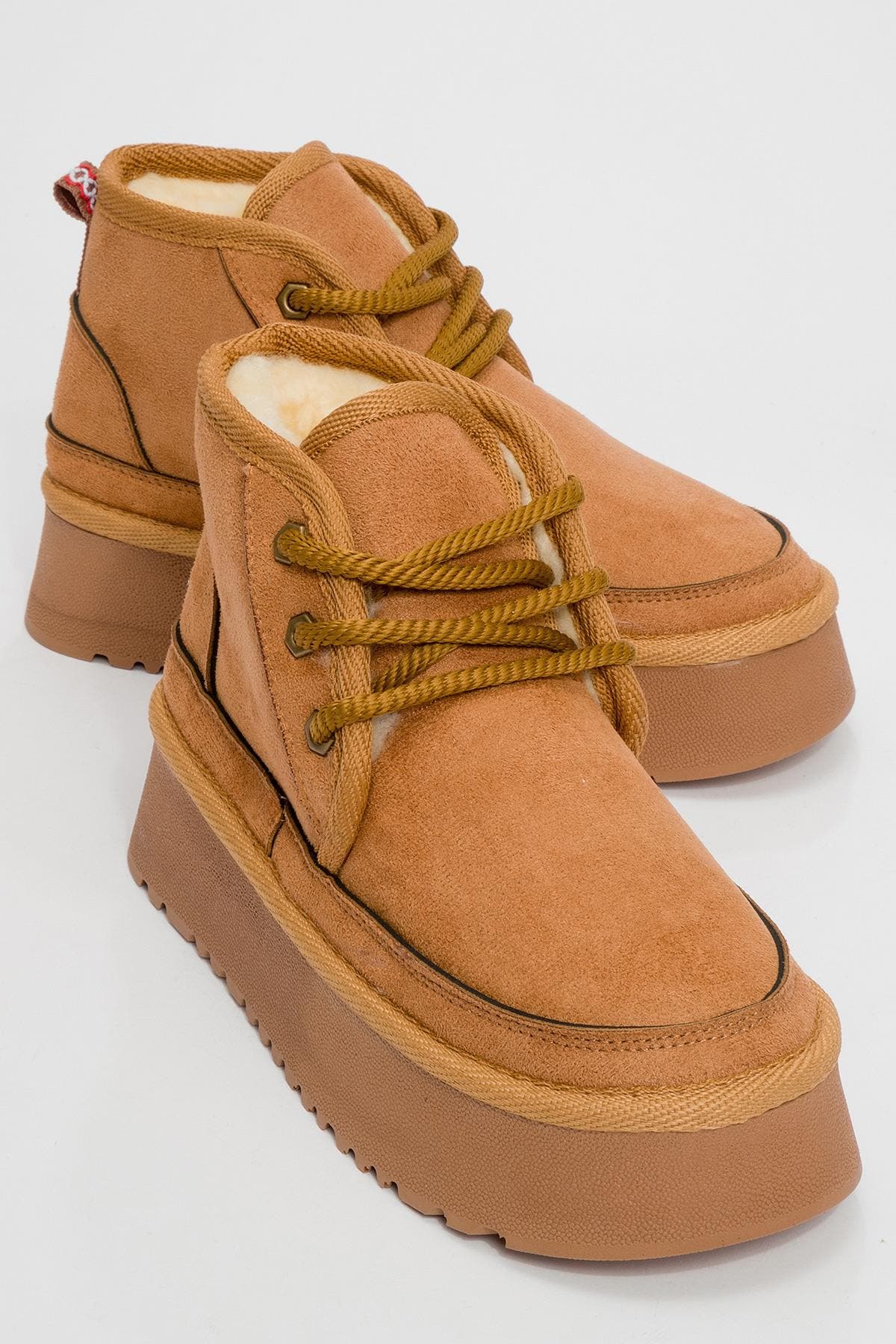 Cognac Faux Leather