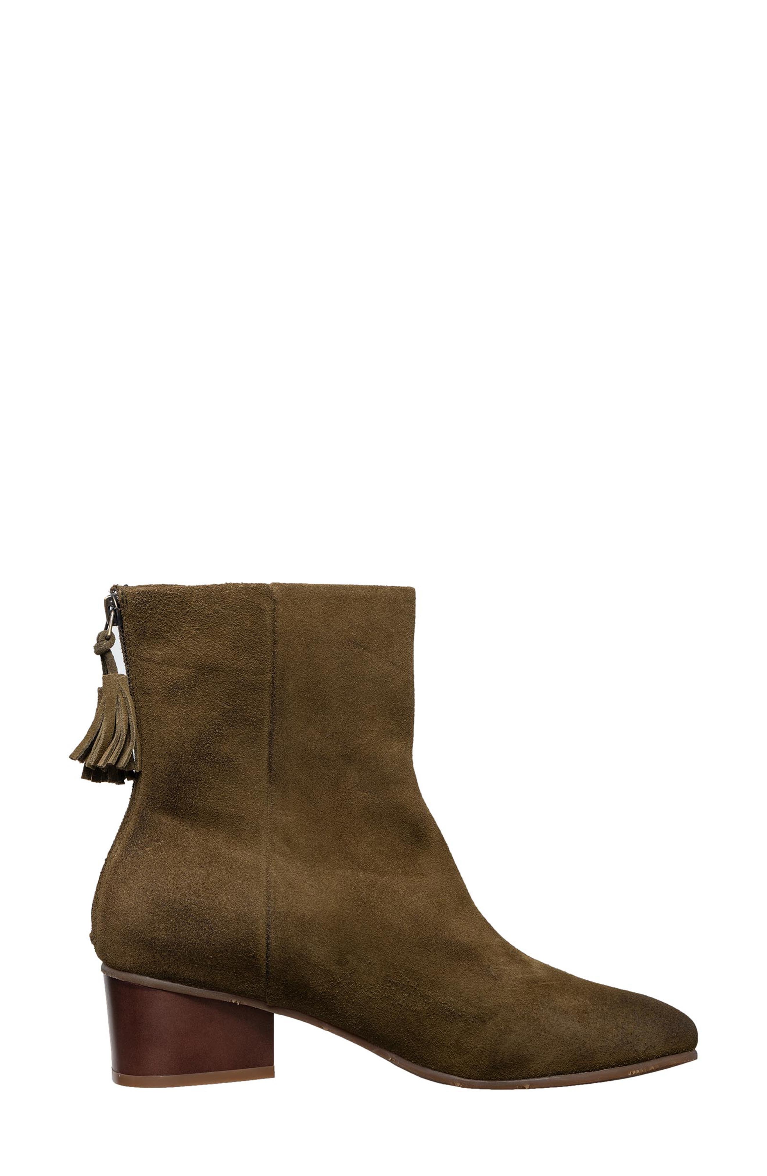 ANTELOPE Michelle Zip Bootie, Alternate, color, Olive
