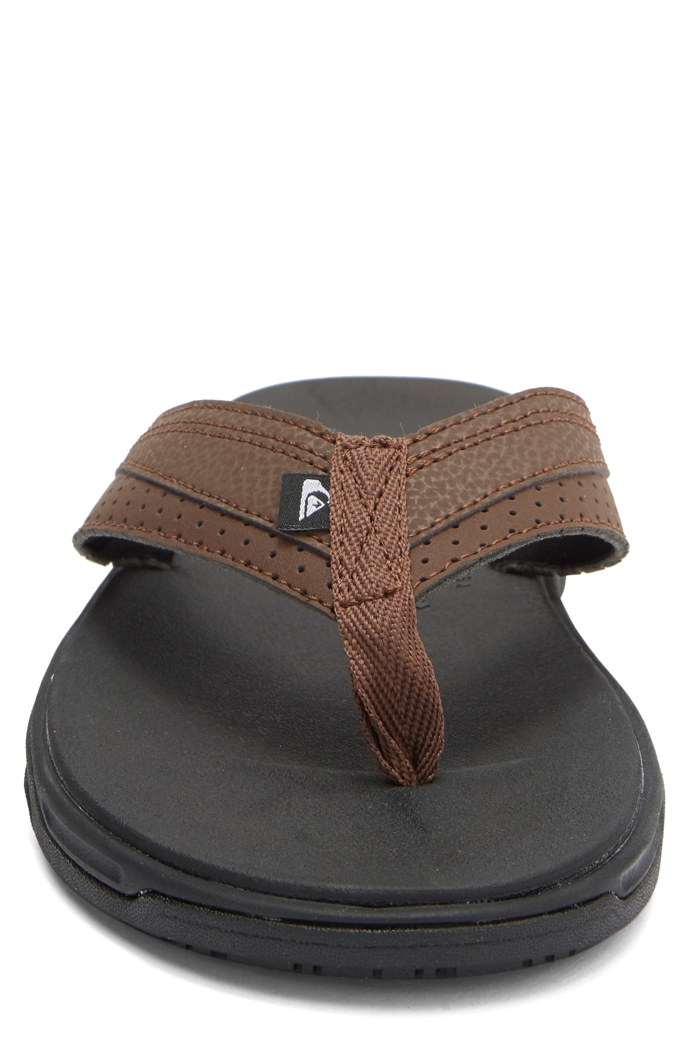 Dylan Flip Flop, Alternate, color, DARK BROWN