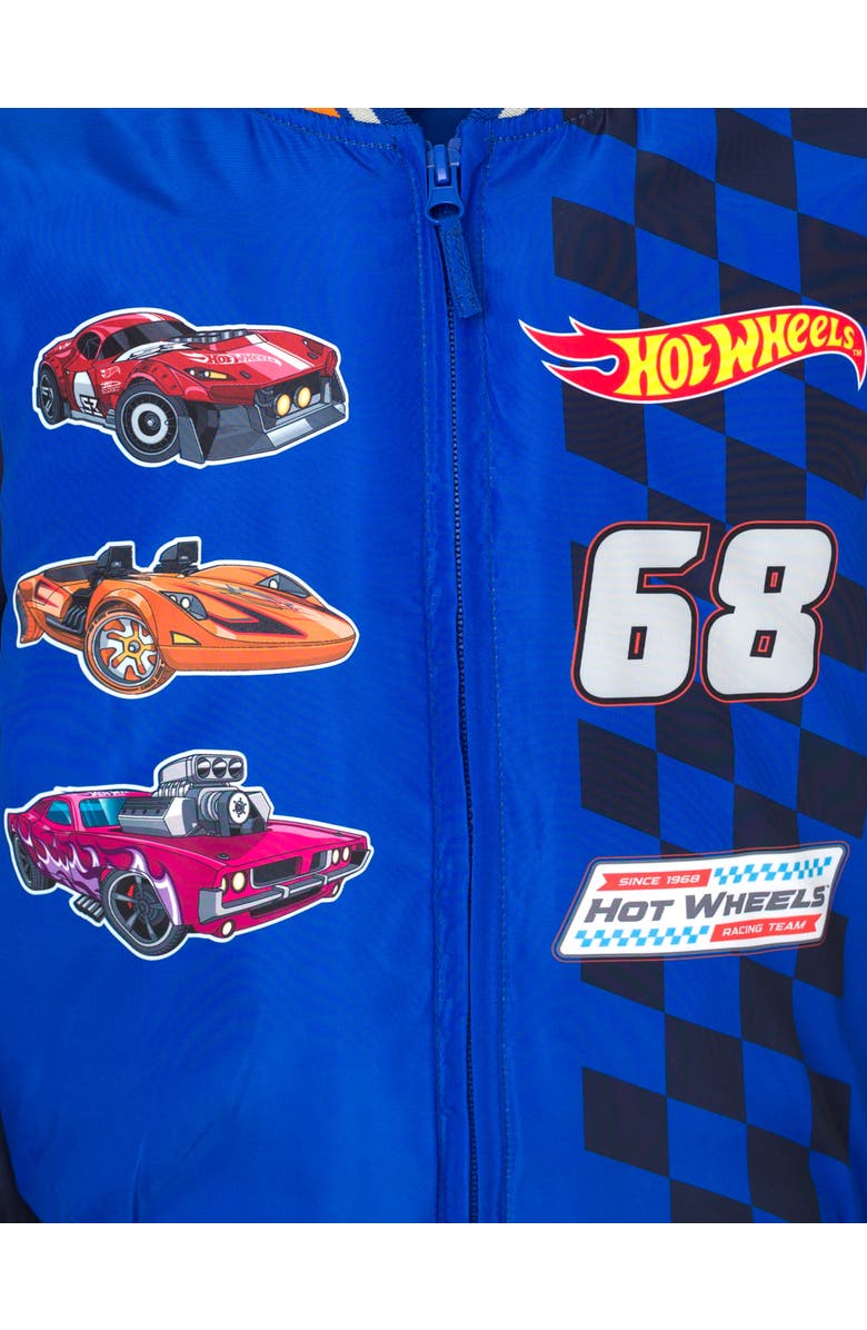 Hot Wheels Racing Zip-Up Bomber Jacket, Alternate, color, Blue Navy