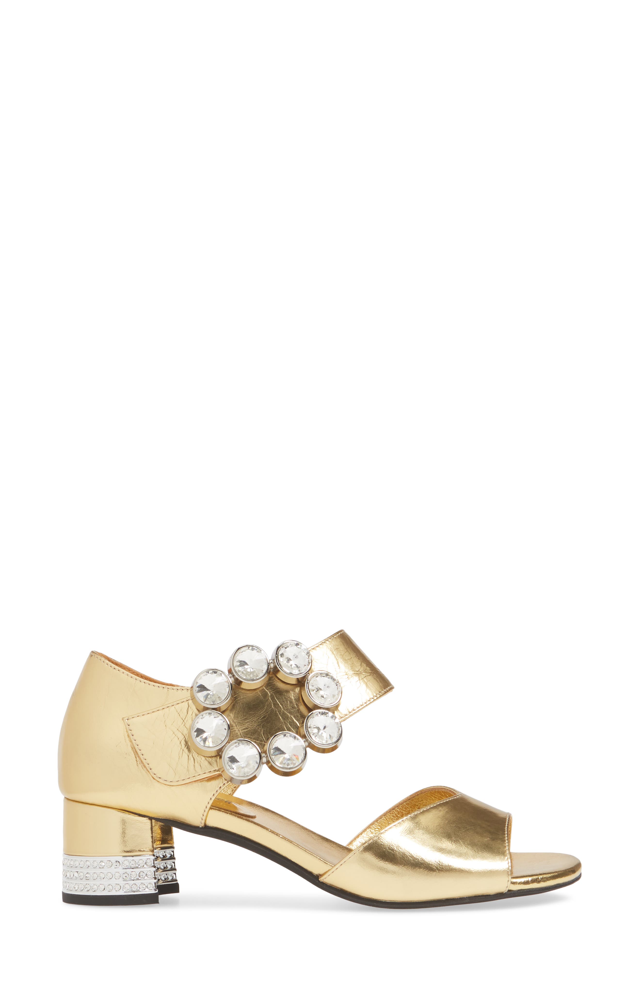 Boleyn Sandal, Alternate, color, GOLD/ SILVER LEATHER
