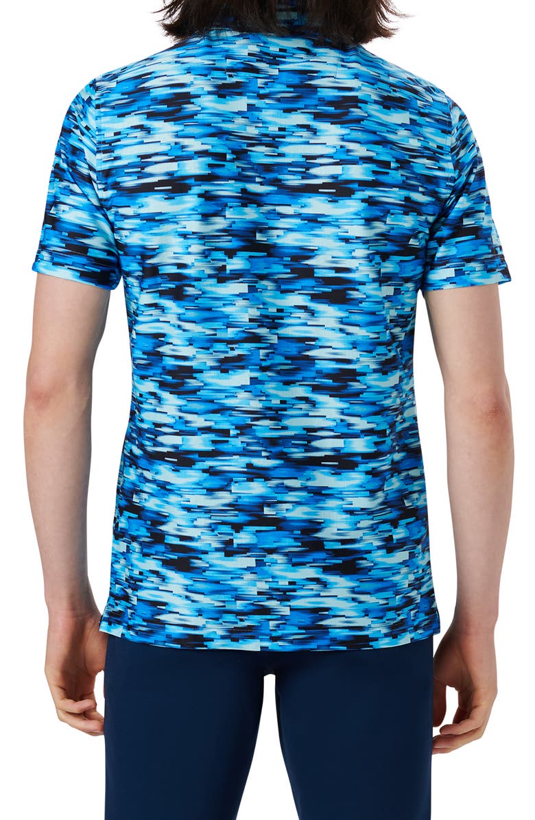 Bugatchi Hendrix Digital Abstract Print Cotton Polo, Alternate, color, 