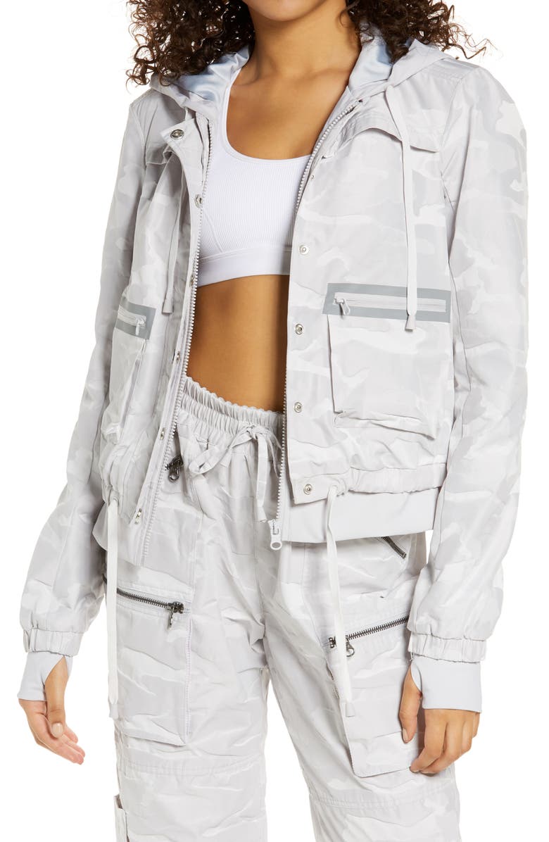 Blanc Noir Skyfall Hooded Aviator Jacket, Main, color,