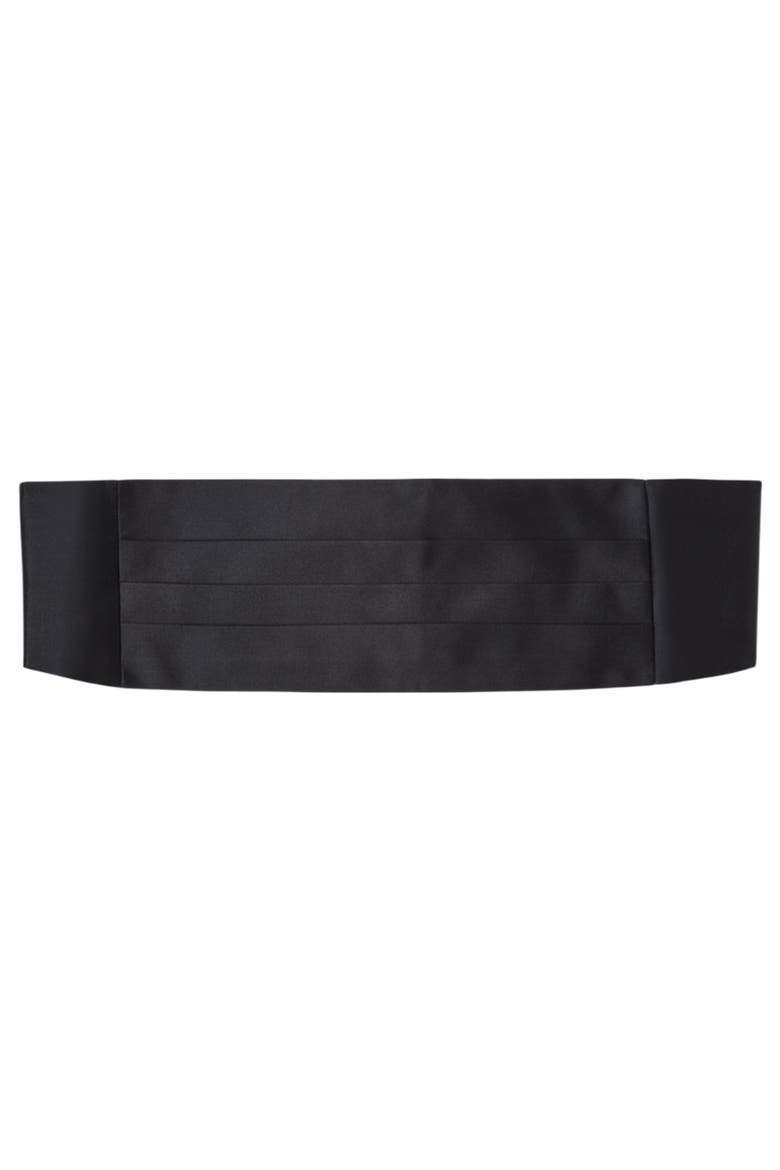 Baldwin Satin Cummerbund, Main, color, Black