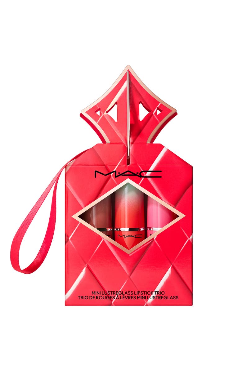 MAC Cosmetics Wildest Gleams Mini Lustreglass Lipstick Gift Set $45 Value, Alternate, color, Brights