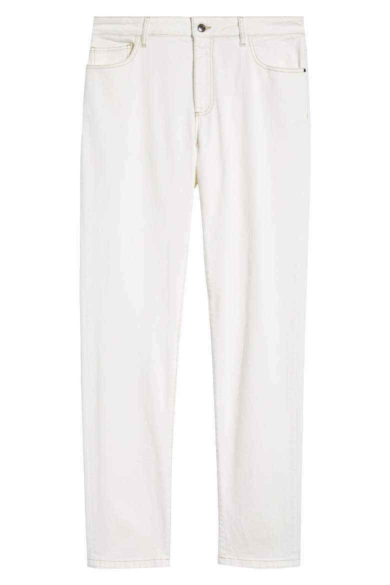 Garment Dyed Bull Denim Jeans, Alternate, color, WHITE