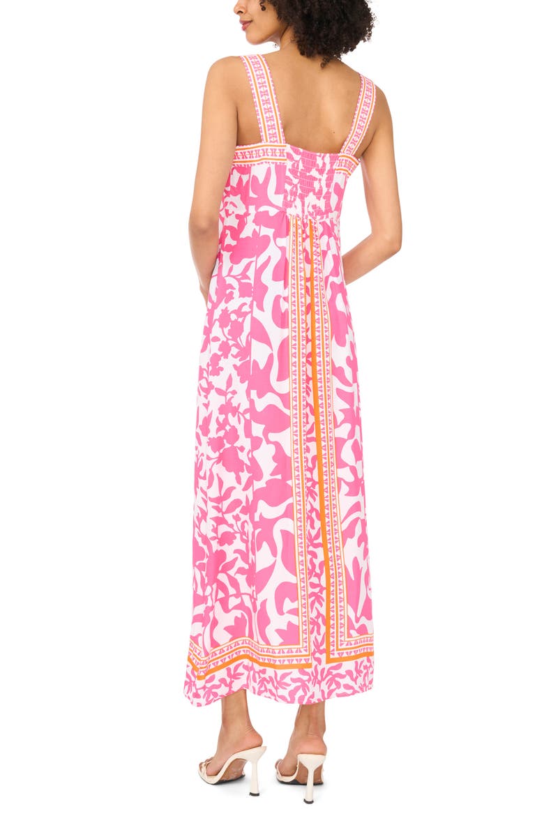 Smocked Back Sleeveless Maxi Dress, Alternate, color, TAFFY PINK