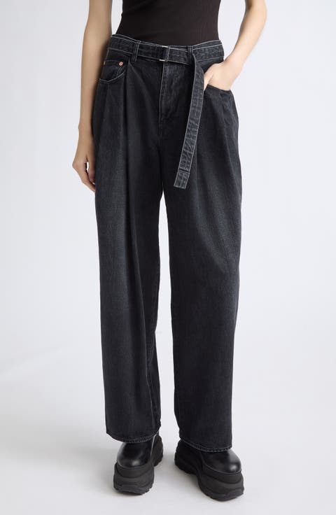 Belted Tailored Jeans
