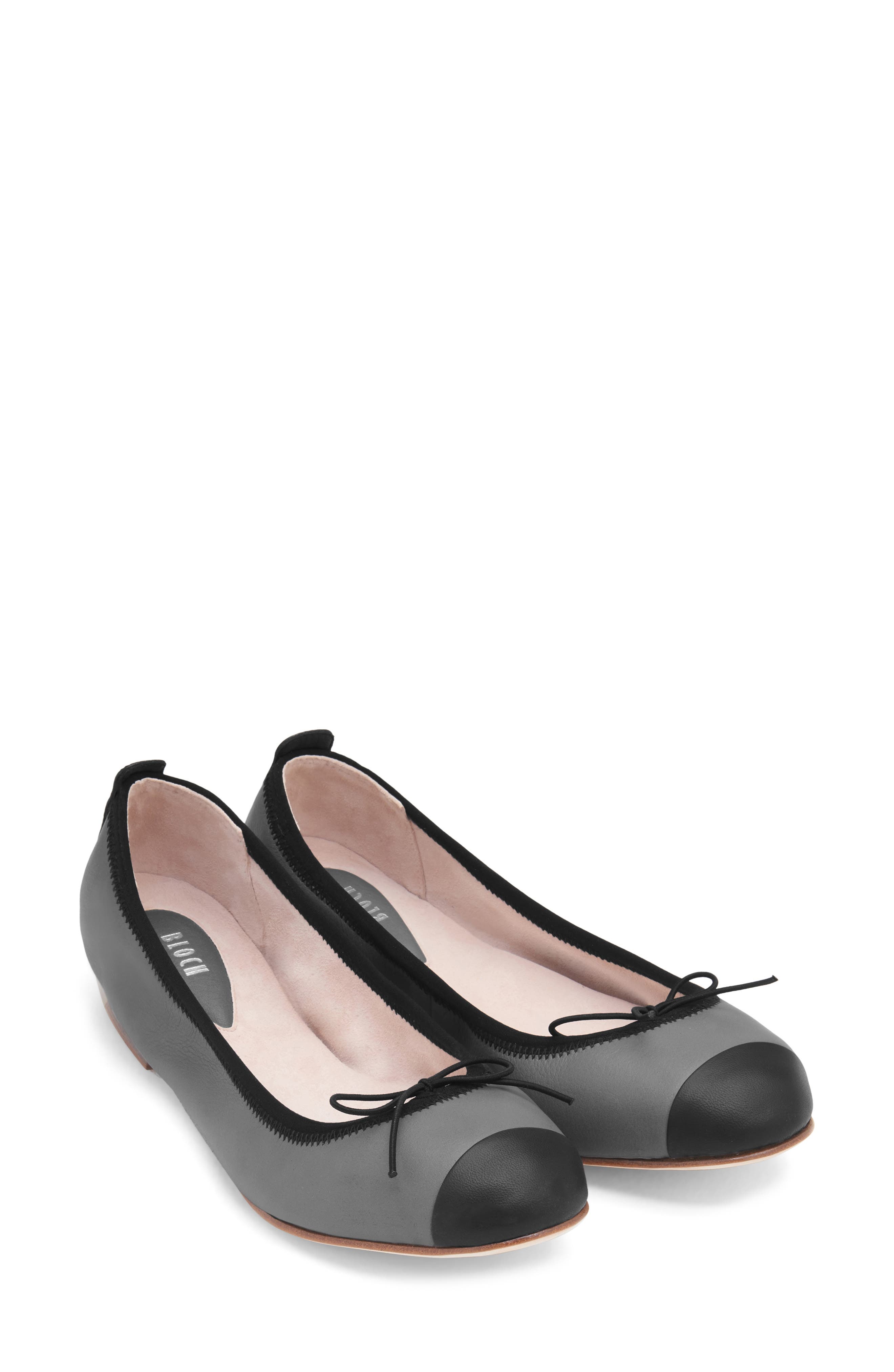 Rigel Ballerina Flat, Main, color, ASH/ BLACK